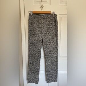 Rag & Bone - Simone Leopard-Print Cropped Pants, Black Multi. Size 6.